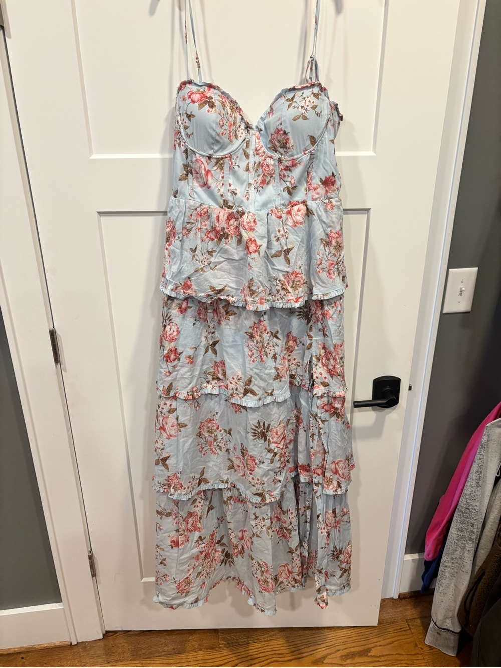 Altered State Women's Stellni Floral Maxi Dress With Corset Back Size XXL